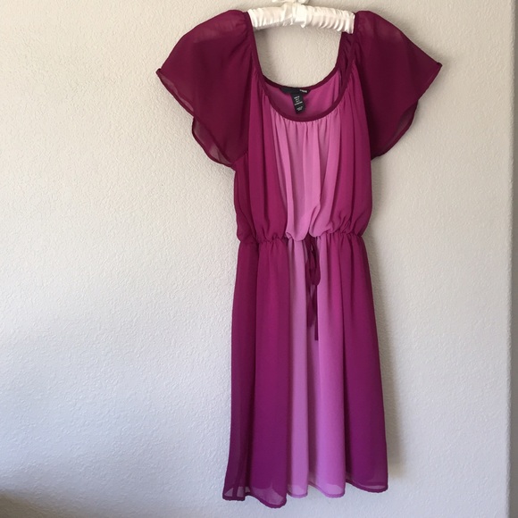 H&M Purple Ombré Colored Flowing Dress - Picture 2 of 4